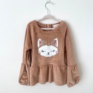 Girls Size 6 Velour Sweater